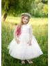 Delicate Lace Tulle Airy Flower Girl Dress